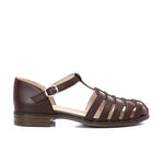 Brown Strap Sandals - Emeli Leather Store