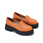 Leather Platform Loafers