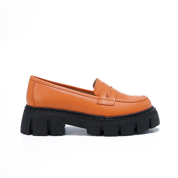 Leather Platform Loafers