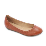 Havana Leather Flats - Emeli Leather Store