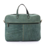 Unisex Vintage Green Laptop Bag - Emeli Leather Store