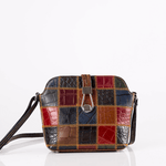 Patchwork * Havana Crossbody Bag With Buckle - Emeli Leather Store