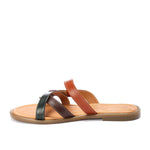 Multi-color Leather Casual Slippers - Emeli Leather Store