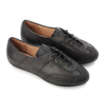 Black Lace Up Loafers - Emeli Leather Store