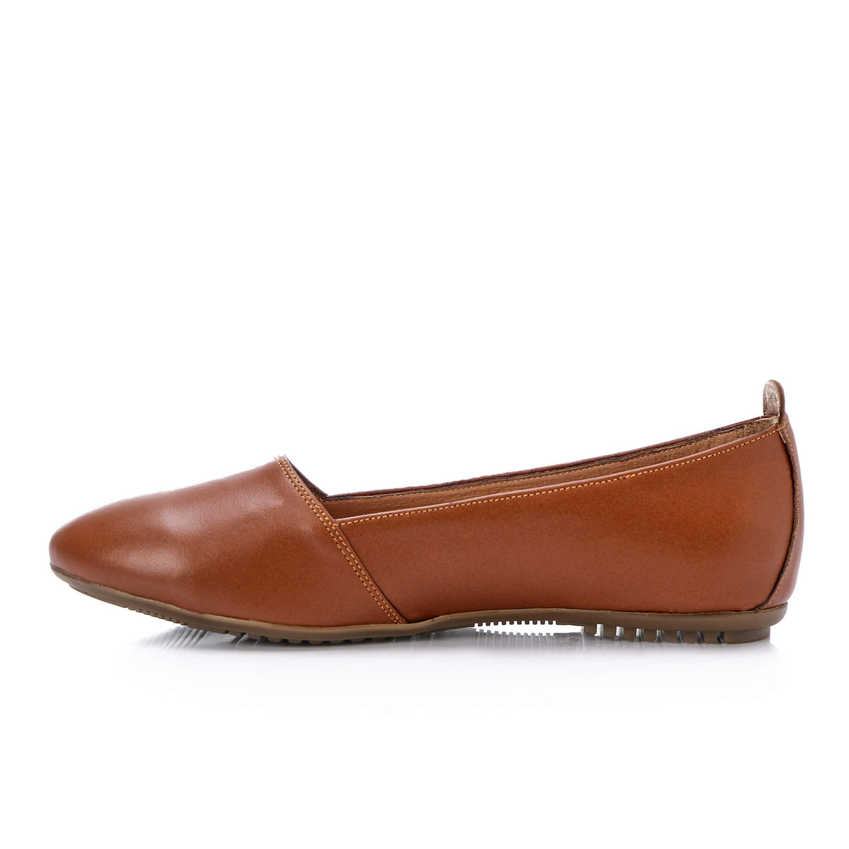 Havana Leather Flats - Emeli Leather Store