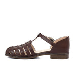 Brown Strap Sandals - Emeli Leather Store