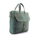 Unisex Vintage Green Laptop Bag - Emeli Leather Store