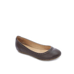 Vintage Brown Leather Flats - Emeli Leather Store