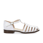 White Strap Sandals - Emeli Leather Store