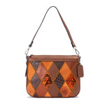 Patchwork Havana Argyle Leather Handbag